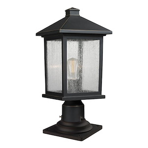 Fisher Fold - 1 Light Outdoor Pier Mount Lantern in Seaside Style - 8 Inches Wide by 18 Inches High - 1262840