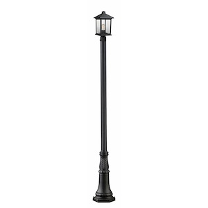 Fisher Fold - 1 Light Outdoor Post Mount Lantern in Seaside Style - 13 Inches Wide by 109.75 Inches High - 1262692