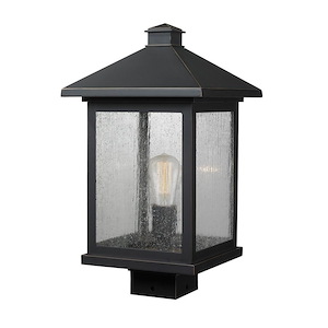 Fisher Fold - 1 Light Outdoor Post Mount Lantern in Seaside Style - 9.5 Inches Wide by 17 Inches High - 1262280