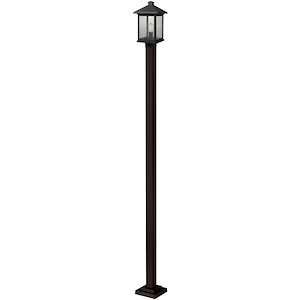 Fisher Fold - 1 Light Outdoor Post Mount Lantern in Seaside Style - 9.5 Inches Wide by 112 Inches High - 1261802