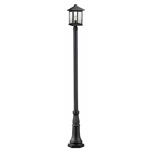 Fisher Fold - 1 Light Outdoor Post Mount Lantern in Seaside Style - 13 Inches Wide by 112.25 Inches High - 1261300