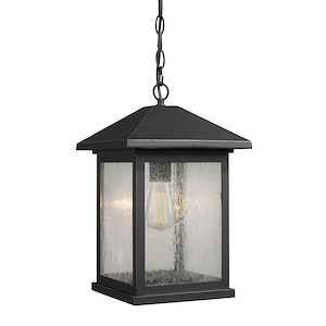 Fisher Fold - 1 Light Outdoor Chain Mount Lantern in Seaside Style - 9.5 Inches Wide by 15.25 Inches High - 1259134