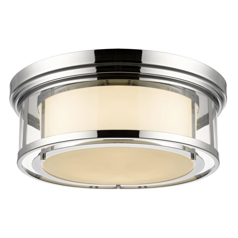 Bailey Street Home 372-BEL-464499 Recreation Point - 4 Light Flush Mount in Fusion Style - 21.25 Inches Wide by 7 Inches High