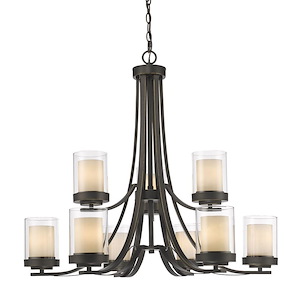 Browns Maltings - 9 Light Chandelier in Metropolitan Style - 31.25 Inches Wide by 29.25 Inches High - 1258300