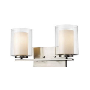 Browns Maltings - 2 Light Vanity Light in Metropolitan Style - 15 Inches Wide by 7.75 Inches High - 1258476