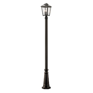 Charter Meadow - 3 Light Outdoor Post Mount Lantern in Colonial Style - 10 Inches Wide by 111.25 Inches High