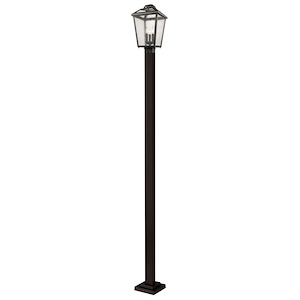 Charter Meadow - 3 Light Outdoor Post Mount Lantern in Colonial Style - 11 Inches Wide by 114 Inches High