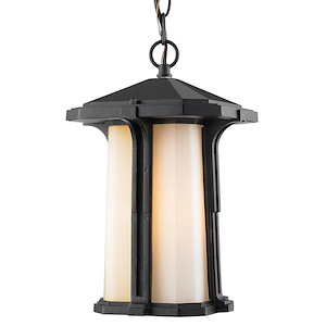 Jasmine Covert - 1 Light Outdoor Chain Mount Lantern in Seaside Style - 9 Inches Wide by 15 Inches High