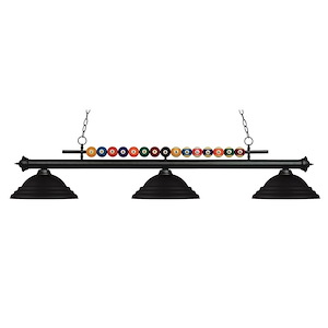 Wilton Circle-3 Light Island/Billiard in Billiard Style-16 Inches Wide by 15 Inches High - 1258759