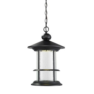 Westmorland Wharf - 14W 1 LED Outdoor Chain Mount Lantern in Urban Style - 11.63 Inches Wide by 18.13 Inches High