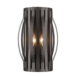 Ventnor Farm - 2 Light Wall Sconce in Metropolitan Style - 7.75 Inches Wide by 12.5 Inches High - 1261622