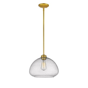 Uplands Grange - 1 Light Pendant In Vintage Style-10 Inches Tall and 13 Inches Wide - 1259699