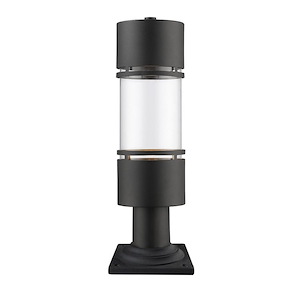 Great Leys - 14W 1 LED Outdoor Post Mount Light In Contemporary Style-21.75 Inches Tall and 6 Inches Wide - 1261626