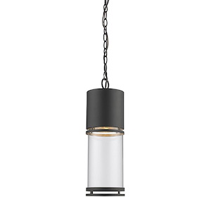 Great Leys - 14W 1 LED Outdoor Chain Mount Lantern in Seaside Style - 5.88 Inches Wide by 17.88 Inches High