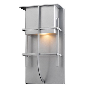 Wendover Meadow - 14W 1 LED Outdoor Wall Mount in Contemporary Style - 10 Inches Wide by 19 Inches High