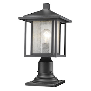 Temple Chase - 1 Light Outdoor Pier Mount Light In Contemporary Style-16.75 Inches Tall and 9 Inches Wide - 1258580