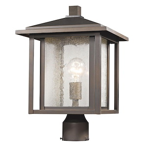 Temple Chase - 1 Light Outdoor Post Mount Lantern in Urban Style - 11 Inches Wide by 16.25 Inches High - 1258001
