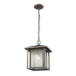 Temple Chase - 1 Light Outdoor Chain Mount Lantern in Seaside Style - 11 Inches Wide by 14.13 Inches High - 1261745
