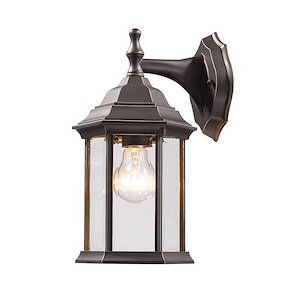 Frances Mews - 1 Light Outdoor Wall Mount in Architectural Style - 6.25 Inches Wide by 12 Inches High