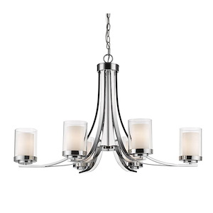 Browns Maltings - 6 Light Chandelier in Metropolitan Style - 35.25 Inches Wide by 22.25 Inches High - 1262777