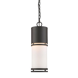 Great Leys - 14W 1 LED Outdoor Chain Mount Lantern in Seaside Style - 5.88 Inches Wide by 17.88 Inches High - 1257471