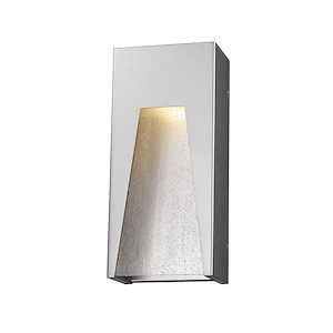 Pemberton Down - 12W 1 LED Outdoor Wall Mount in Modern Style - 6 Inches Wide by 13.25 Inches High