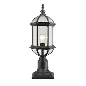 Pippin Causeway - 1 Light Outdoor Pier Mount Light In Period Inspired Style-21.5 Inches Tall and 8 Inches Wide