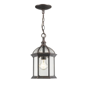 Pippin Causeway - 1 Light Outdoor Chain Mount Lantern in Gothic Style - 8 Inches Wide by 13.75 Inches High - 1260136