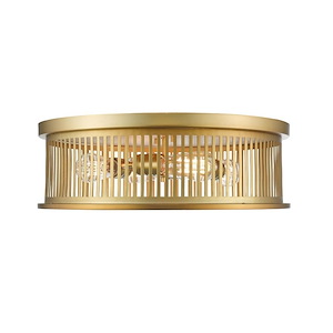 Southwell Heights - 4 Light Flush Mount in Fusion Style - 20 Inches Wide by 6.5 Inches High - 1259123