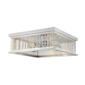 Southwell Heights - 4 Light Flush Mount in Industrial Style - 18 Inches Wide by 6.13 Inches High - 1262335