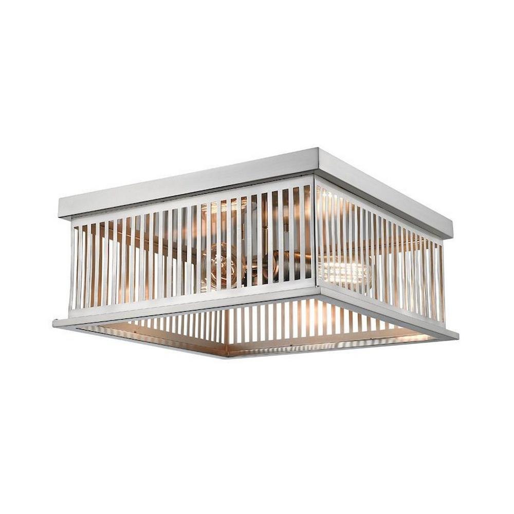 Bailey Street Home 372-BEL-2750708 Southwell Heights - 3 Light Flush Mount in Industrial Style - 15 Inches Wide by 6.13 Inches High