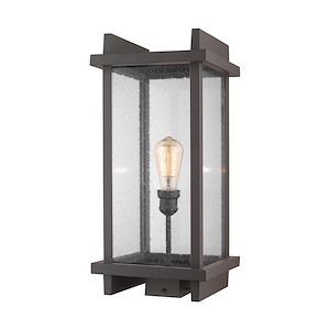 Oldacre Road - 1 Light Outdoor Post Mount Lantern in Industrial Style - 10 Inches Wide by 21.88 Inches High - 1258369