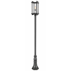 Oldacre Road - 1 Light Outdoor Post Mount Lantern in Industrial Style - 13 Inches Wide by 119.38 Inches High