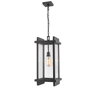 Oldacre Road - 1 Light Outdoor Chain Mount Lantern in Industrial Style - 10 Inches Wide by 22.5 Inches High