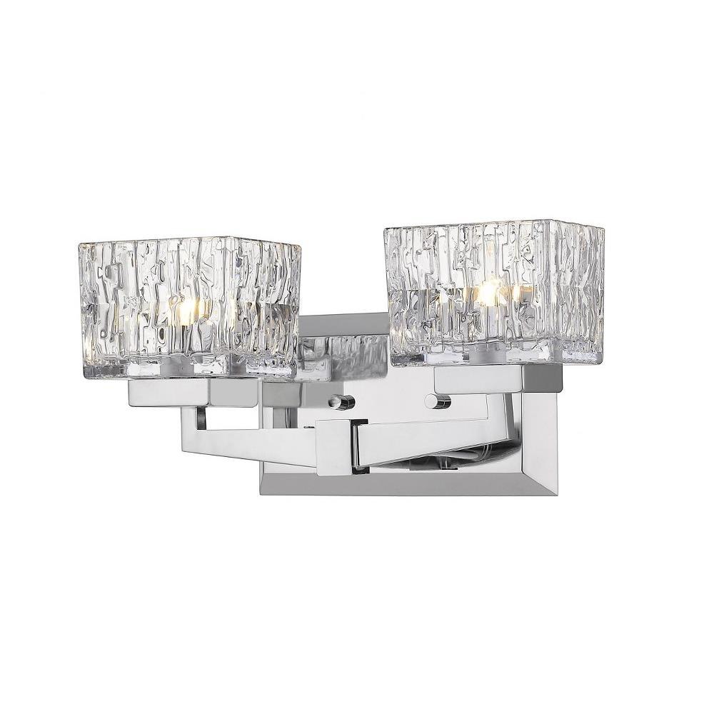 Bailey Street Home 372-BEL-746846 Poulton Drive - 2 Light Vanity Light Fixture in Metropolitan Style - 13.5 Inches Wide by 6.5 Inches High
