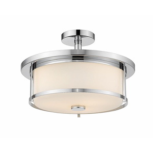 Walton Farm - 3 Light Semi-Flush Mount in Transitional; Style - 15.75 Inches Wide by 11 Inches High - 1258308