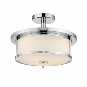 Walton Farm - 2 Light Semi-Flush Mount in Transitional; Style - 13.75 Inches Wide by 9.75 Inches High - 1261318