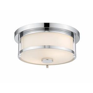 Walton Farm - 2 Light Flush Mount in Art Moderne Style - 11 Inches Wide by 5 Inches High - 1261162