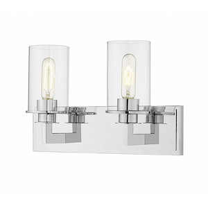 Walton Farm - 2 Light Vanity Light Fixture in Art Moderne Style - 16.25 Inches Wide by 10.25 Inches High - 1259932