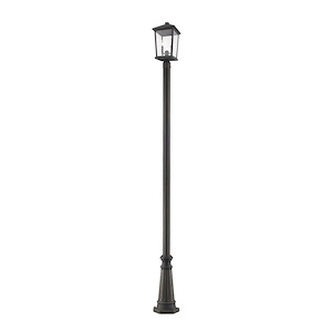 Heritage Cloisters - 2 Light Outdoor Post Mount Lantern in Transitional Style - 14.25 Inches Wide by 91.25 Inches High - 1257132