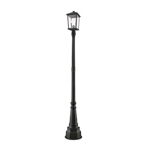 Heritage Cloisters - 2 Light Outdoor Post Mount Lantern in Transitional Style - 14.25 Inches Wide by 91.25 Inches High - 1262884