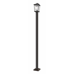 Heritage Cloisters - 2 Light Outdoor Post Mount Lantern in Transitional Style - 12 Inches Wide by 22 Inches High - 1262378