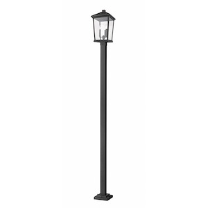 Heritage Cloisters - 3 Light Outdoor Post Mount Lantern in Transitional Style - 12 Inches Wide by 107 Inches High - 1261499