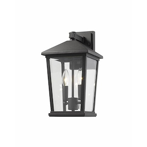 Heritage Cloisters - 2 Light Outdoor Wall Mount in Transitional Style - 8 Inches Wide by 15 Inches High - 1257840