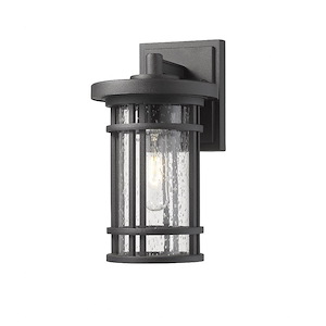 Brick Kiln Downs - 1 Light Outdoor Wall Mount in Craftsman Style - 6 Inches Wide by 10.75 Inches High