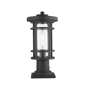 Brick Kiln Downs - 1 Light Outdoor Pier Mount Light In Craftsman Style-16.75 Inches Tall and 8 Inches Wide - 1260748