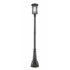 Brick Kiln Downs - 1 Light Outdoor Post Mount Lantern in Craftsman Style - 14.25 Inches Wide by 109.5 Inches High - 1258329