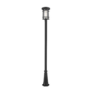 Brick Kiln Downs - 1 Light Outdoor Post Mount Lantern in Craftsman Style - 14.25 Inches Wide by 109.5 Inches High - 1260540