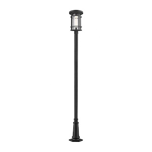 Brick Kiln Downs - 1 Light Outdoor Post Mount Lantern in Craftsman Style - 14.25 Inches Wide by 109.5 Inches High - 1257841