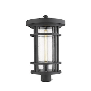 Brick Kiln Downs - 1 Light Outdoor Post Mount Lantern in Craftsman Style - 14.25 Inches Wide by 109.5 Inches High - 1262594